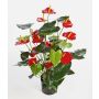 Konstblomma Anthurium LEVANA, röd, 80cm, 8x10cm