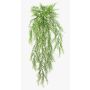 Konstgjord Asparagus plumosus, hängande ILES, stödpinne, 75cm