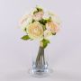 Textilranunkelbukett TONIE, vit-rosa, 20cm, Ø20cm