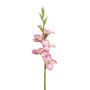 Konstgjord gladiolus KIVANA, rosa-vit, 90cm