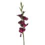 Konstgjord gladiolus KIVANA, mörkvioletta, 90cm
