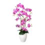 Dekorativ blomma Phalaenopsis-orkidé VELTORI, keramikvas, lila-cerise, 110cm