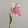 Konstgjord blomma papegojatulpan ALISCHA, lila-krämfärgad, 70cm, Ø19cm