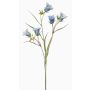 Konstgjord kvist med klockblomma EMMELY, ljusblå, 65cm, Ø5cm