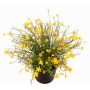 Dekorativ blomma, Impatiens GISINDA i dekorativ kruka, gul, 25cm