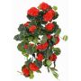 Textilgeranium ANTON på stödpinne, röd, 65cm, Ø5-8cm