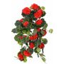 Textilgeranium ANTON på stödpinne, röd, 65cm, Ø5-8cm