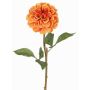 Konstblomma, dahlia BREDANA, orange, 60cm, Ø11cm