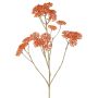 Dekorativ rödblomsterkvist ORTEGA, orange, 75cm, Ø7-13cm