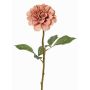 Konstblomma, dahlia BREDANA, gammaldagsrosa, antikrosa, 60cm, Ø11cm
