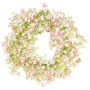 Dekorativ krans av slöjblomma GERSAN, rosa-vit, Ø30cm