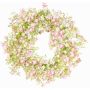 Dekorativ krans av slöjblomma GERSAN, rosa-vit, Ø30cm