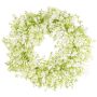 Dekorativ krans av slöjblomma GERSAN, vit, Ø30cm