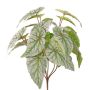 Konstgjord bladbegonia DIKTIS på pinne, grågrön, 35cm