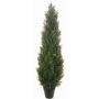 Konstgjord thuja ODINE i dekorativ kruka, crossdoor, grön, 150cm