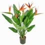 Konstgjord strelitzia KUSUMA, orange-violett, 100cm