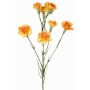 Konstgjord blomkvist, nejlika PIARA, orange-gul, 60cm, Ø3-5cm
