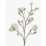 Stor konstgjord magnolia LILO, krämfärgad, 110cm, Ø5-9cm