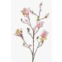 Stor konstblomma magnolia LILO, cerise-vit, 110cm, Ø5-9cm