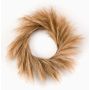 Dekorativ krans av fjädergräs ILIAD, beige, Ø60cm