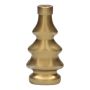 Dekorativ flaska i form av en gran BORLA, glas, mat guld, 7,2x4,3x15cm