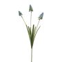 Konstgjord gren med druvhyacint ROPINA, blågrön, 55cm
