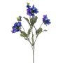 Konstgjord gren med penséer SKAILA, blå-lila, 55cm