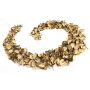 Fruktskålar med strödekoration CANDY, bomull, beige-bruna, 4cm, Ø6cm
