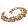 Dekorativa bomullskal CANDY, torkade, beige-vita, 4cm, Ø6cm