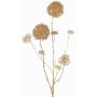 Konstgjord skimmia-gren LOBUS, guld, 90cm, Ø4-8,5cm