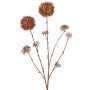 Konstgjord skimmia-gren LOBUS, koppar, 90cm, Ø4-8,5cm