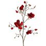 Konstgjord sammetmagnoliagren JACKA, röd, 105cm