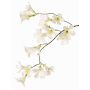 Konstgjord blomkvist av jasmintrumpet AURINA, vit, 90cm