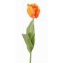 Konstblomma papegojatulpan UAKARI, orange-gul, 65cm, Ø6cm