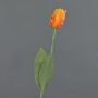 Konstblomma papegojatulpan UAKARI, orange-gul, 65cm, Ø6cm