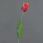 Konstblomma papegojatulpan UAKARI, röd-cerise-orange-grön, 65cm, Ø6cm