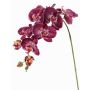 Dekorativ gren med Phalaenopsis-orkidé WESA, mörkviolett-vit, 90cm, Ø11-12,5cm