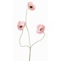 Konstgjord kvist med vallmo KINKA, rosa-krämfärgad, 50cm, Ø5cm