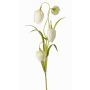 Konstgjord schackbrädesblomma SANEM, vit, 45cm, Ø3cm