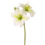 Konstgjord daglilja NEULIDA med blommor, vit-grön, 65cm, Ø11cm