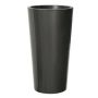 Rund, hög blomvas THERESITA av plast, med insats, bevattningsset, antracit, 61,5cm, Ø33cm