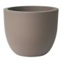 Rund kruka ETRION av plast, taupe, 44cm, Ø54cm