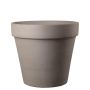 Blomkruka NUVENS i terrakotta, taupe, 54cm, Ø60cm