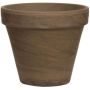 Terrakotta-kruka ARVION med ådring, brun, 10cm, Ø11cm