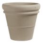 Terrakotta-blomkruka BRYNEX med dubbel kant, beige, 42cm, Ø45cm
