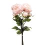 Konstgjord pionbukett VATANA, blekrosa, 50cm, Ø18cm