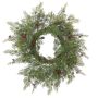 Konstgjord krans av cypress ALCIRA med kottar, grön, Ø45cm