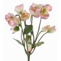 Konstgjord julros HALLA på stativ, rosa, 30cm, Ø7cm
