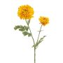 Dekorationsblomma ranunkel LOLYN, gul, 65cm
