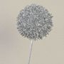 Konstgjord allium HELLA, glitter, silver, 75cm, Ø11cm